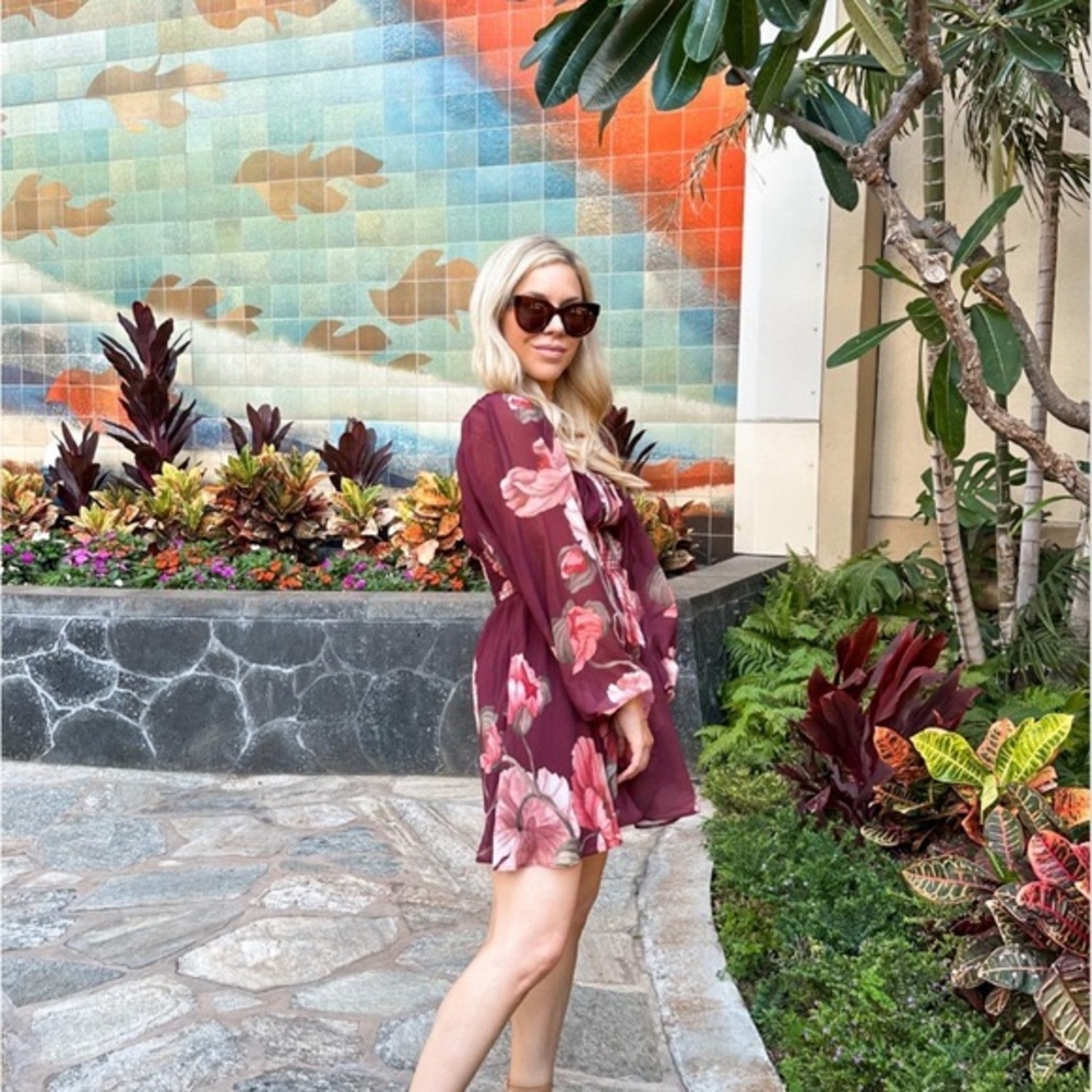 Hutch SELLA FLORAL LONG SLEEVE BABYDOLL DRESS Anthropologie Size: XS